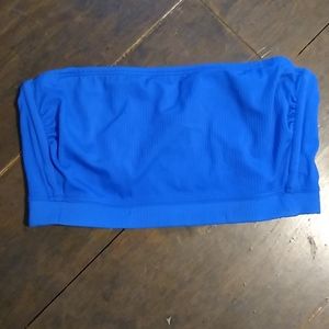 Blue bandeau bikini top 🔝